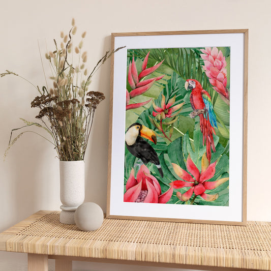 Jungle Vibrance - Art Print by Elizabeth C