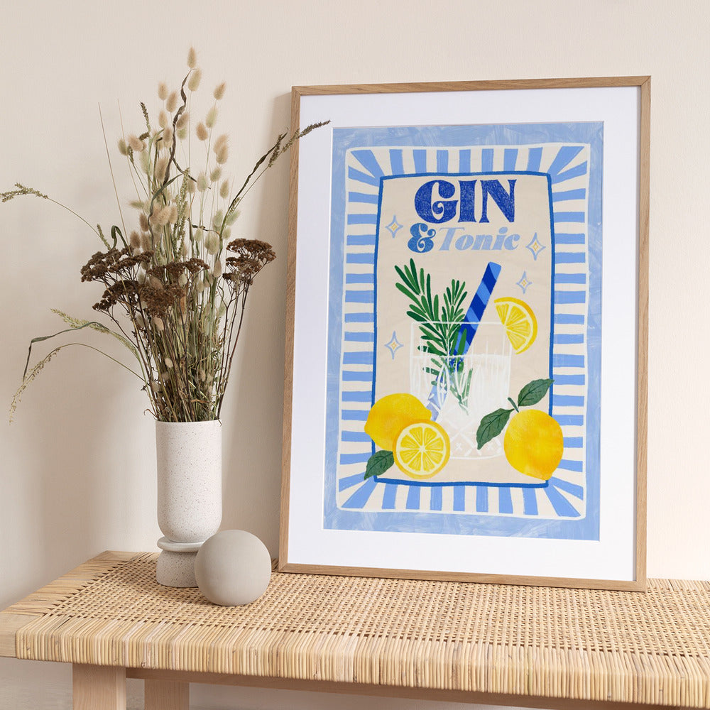 Gin and Tonic - Art Print by Katarzyna Gąsiorowska