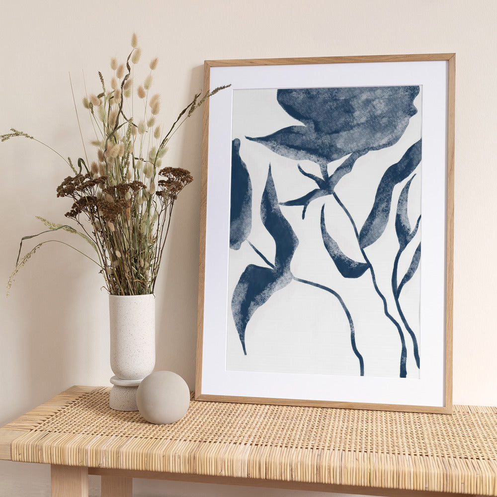 Blue Flowers - Art Print by THE MIUUS STUDIO