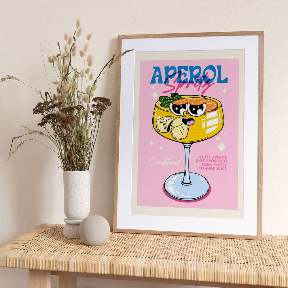 Cocktail Character Design - Art Print by Alina Shulhouskaya