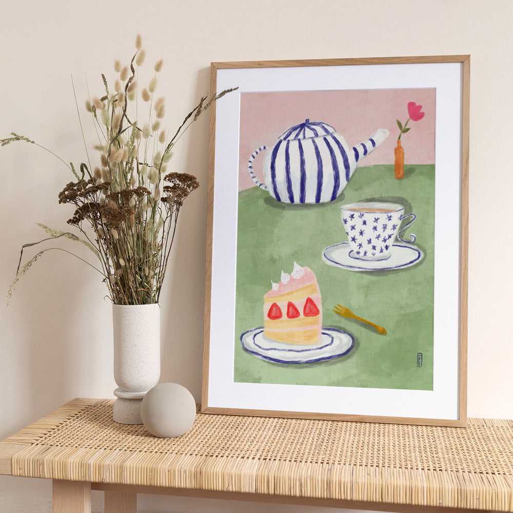 Cake on a Monday - Art Print by Dirkie Nell