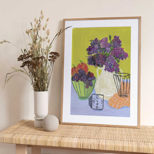 It Was Time for Lilacs - Art Print by Sharon Nullmeyer
