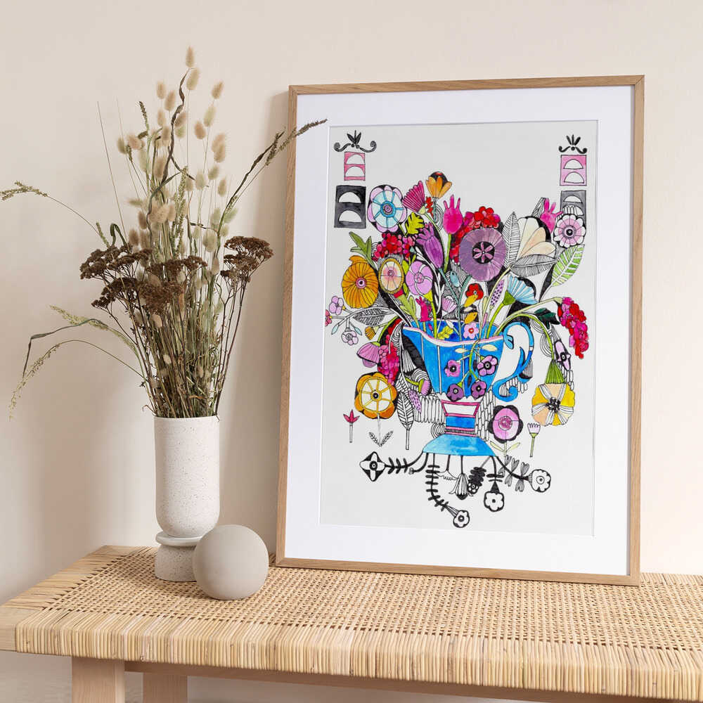Les Fleurs - Art Print by Sharon Nullmeyer