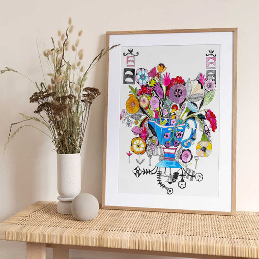 Les Fleurs - Art Print by Sharon Nullmeyer