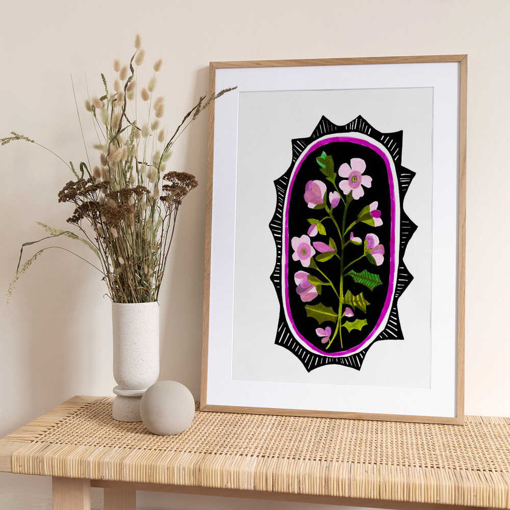 Oh Violet - Art Print by Sharon Nullmeyer