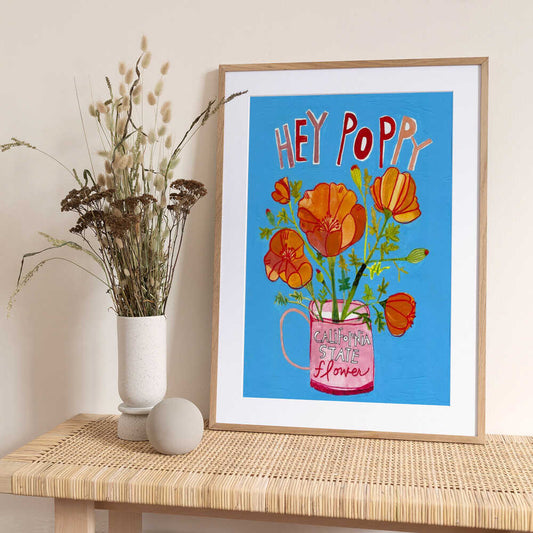 Hey Poppy - Art Print by Sharon Nullmeyer
