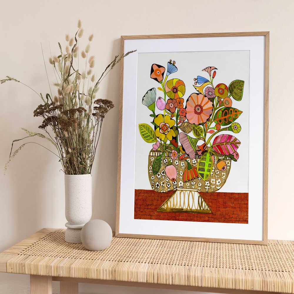 Wonkyvase - Art Print by Sharon Nullmeyer