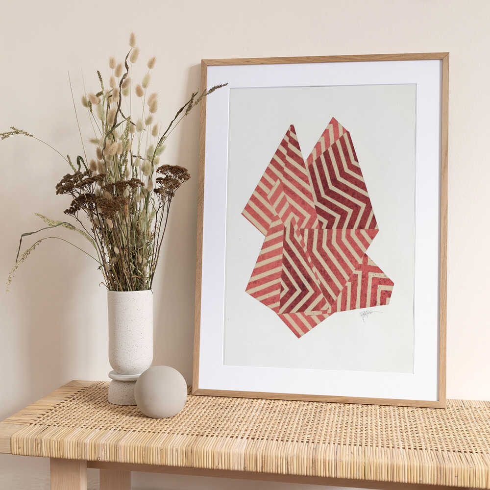 Dynamic Chevron Shapes - Art Print by Paulina Vårregn