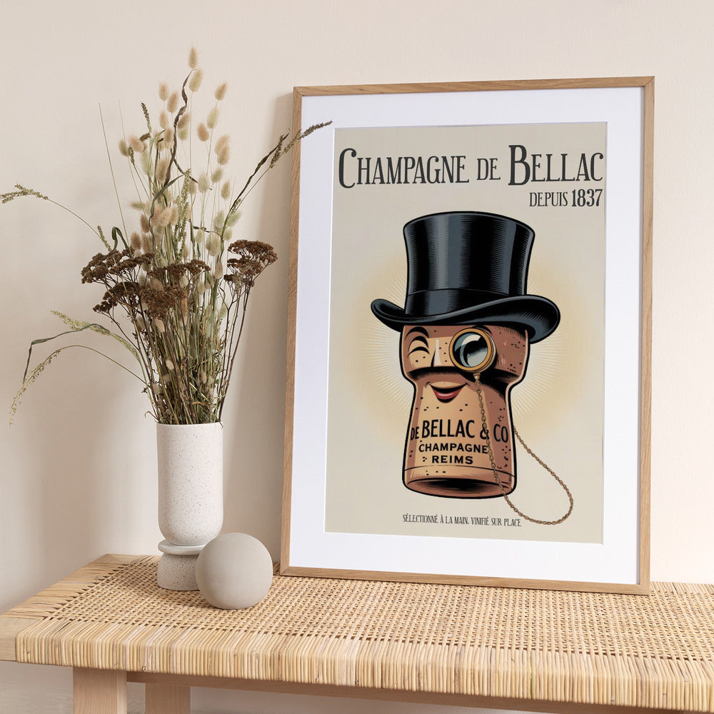Champagne De Bellac - Art Print by Andreas Magnusson