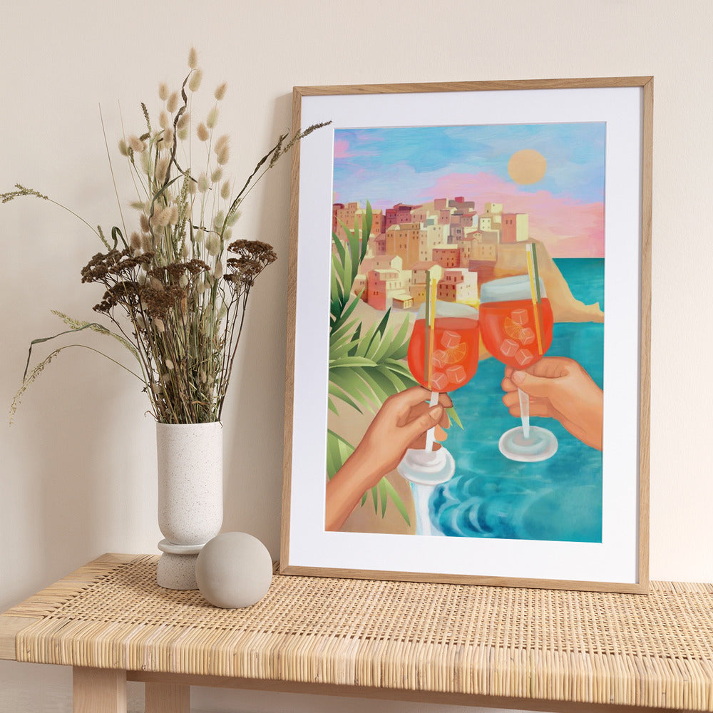 Aperol Sunset - Art Print by City Art