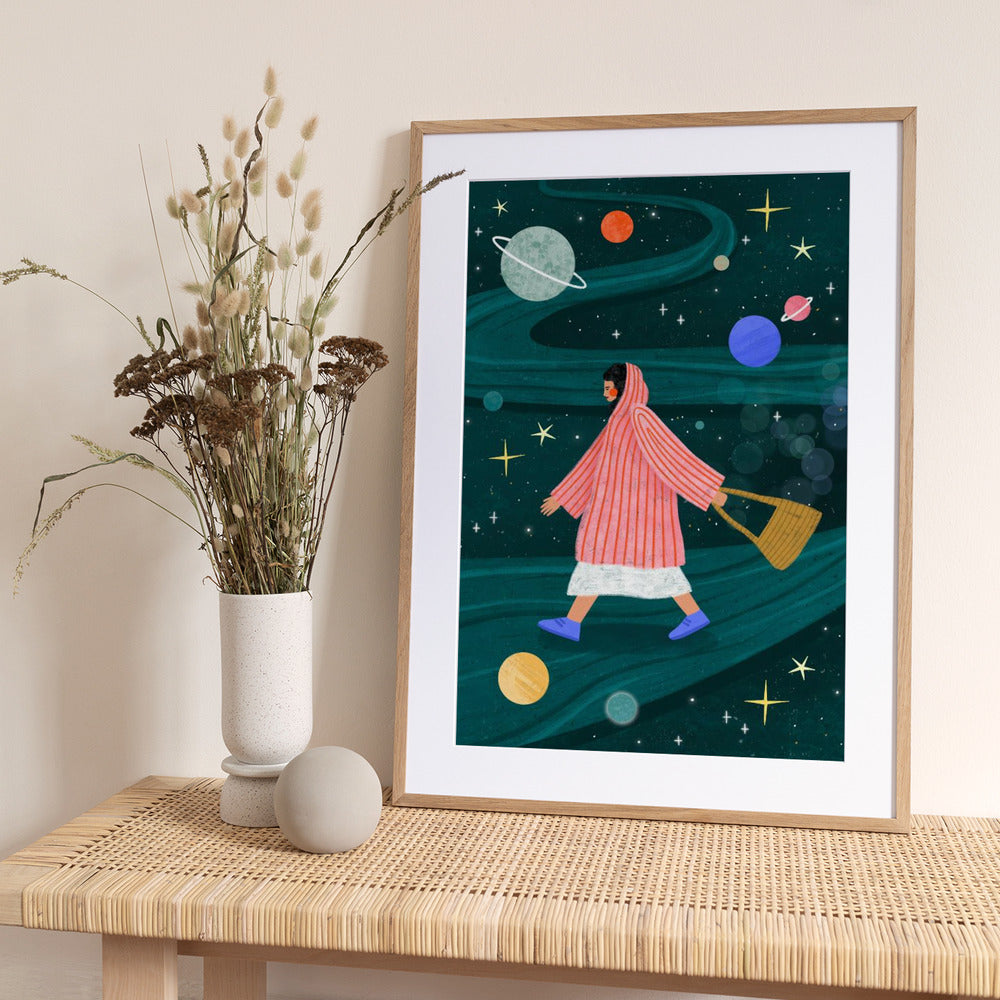 Universe Walk - Art Print by Bea Müller