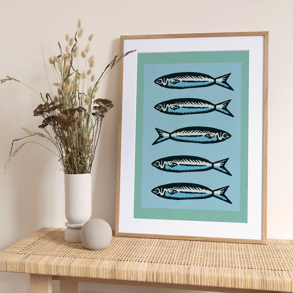 Sardines - Art Print by WallChart Art Studio