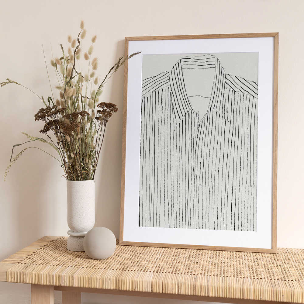 Stripedshirt - Art Print by Treechild