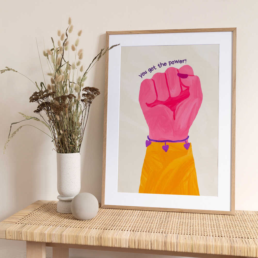 LE POING DE LA VICTOIRE - Art Print by RS LAB STUDIO