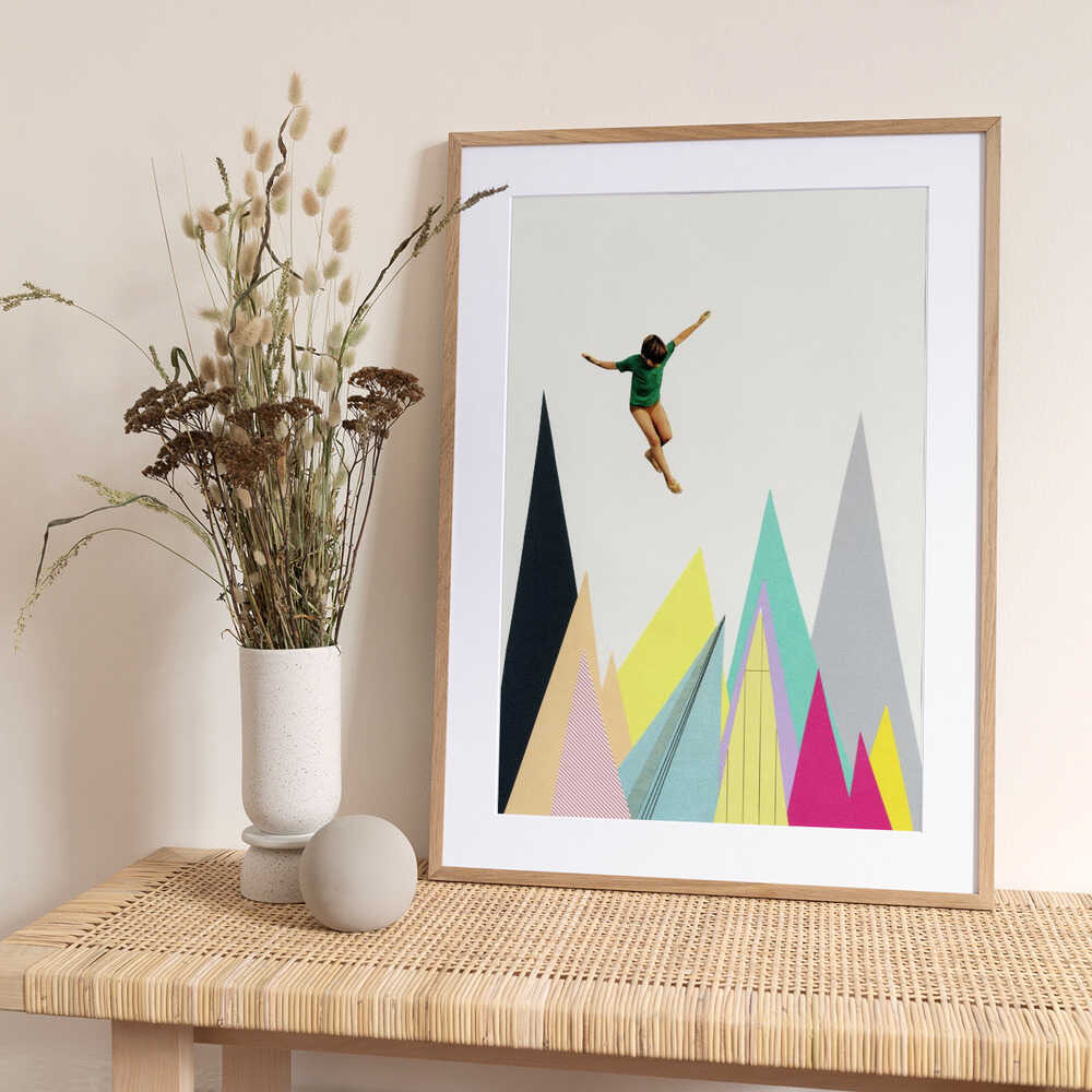 Mountain Jump - Art Print by Cassia Beck