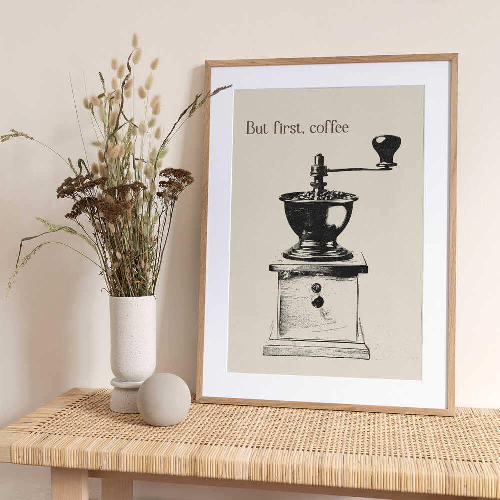 But First, Coffee - Art Print by Andreas Magnusson