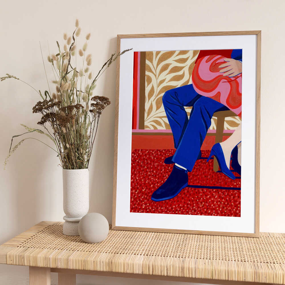 In the living room - Art Print by Julie Lesouef