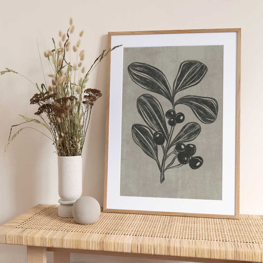 Winter Berry - Art Print by Nikita Jariwala