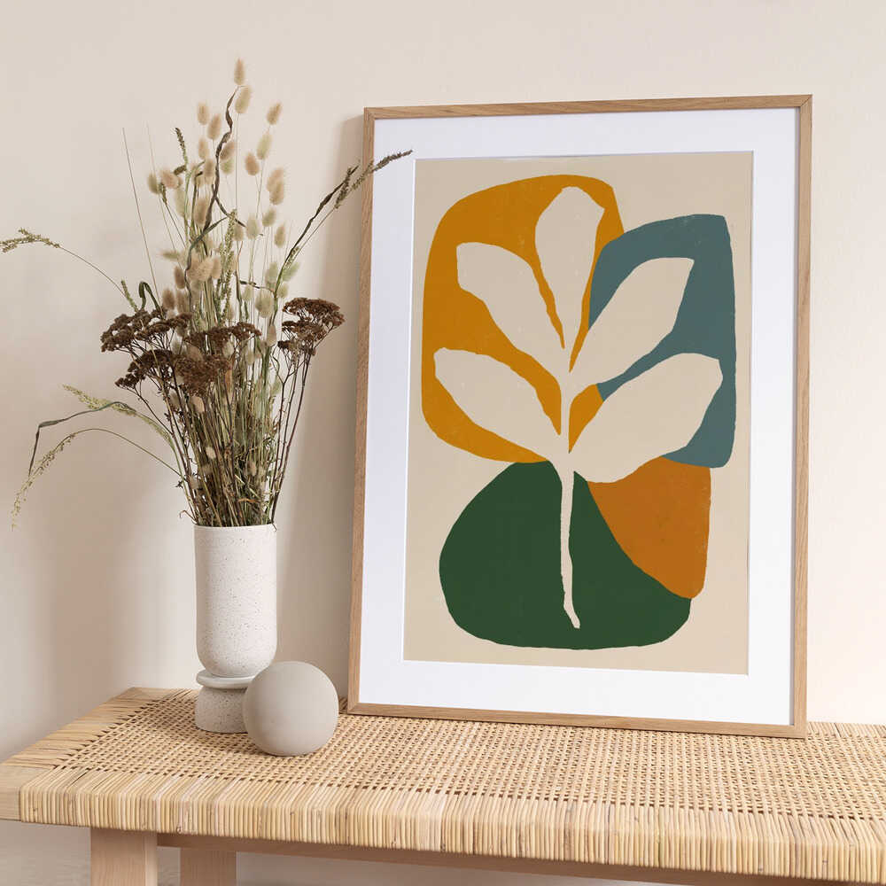 Abstract Leaf Composition - Art Print by Little Dean