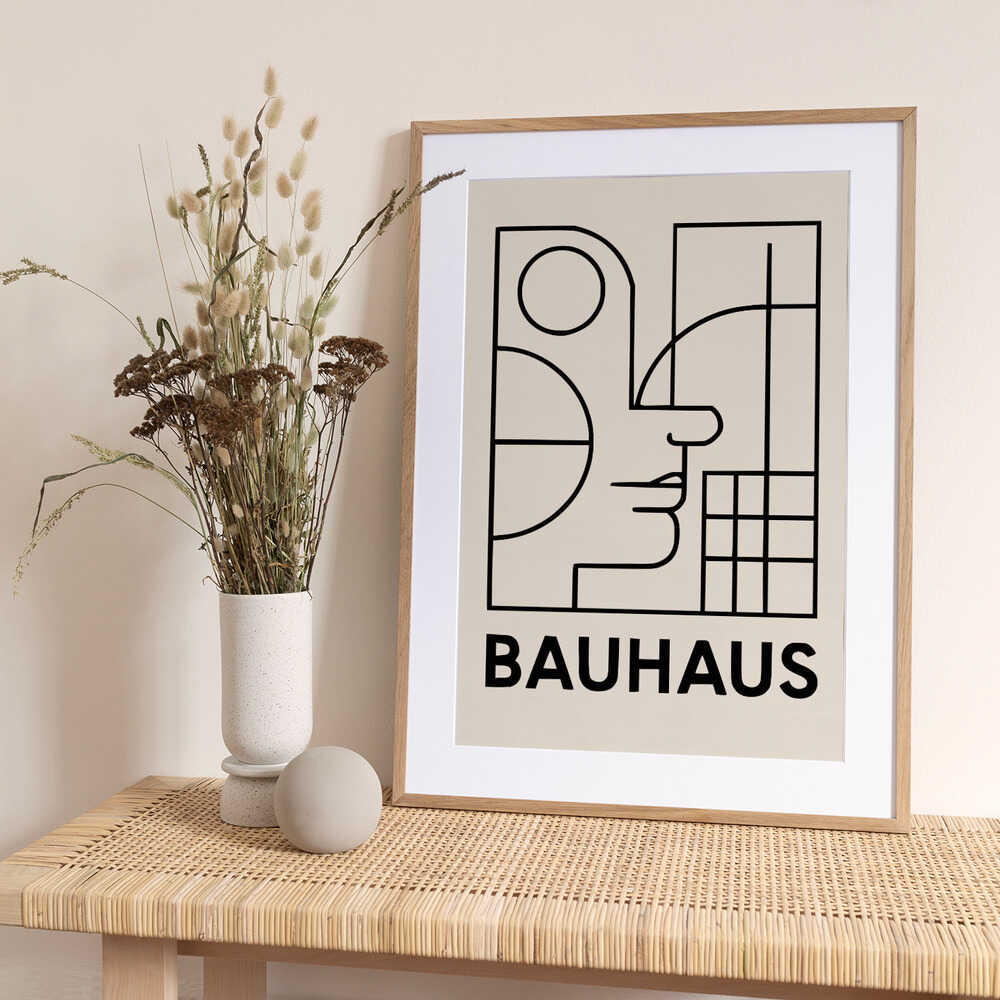 Bauhaus Geometric Design 7 - Art Print by Little Dean