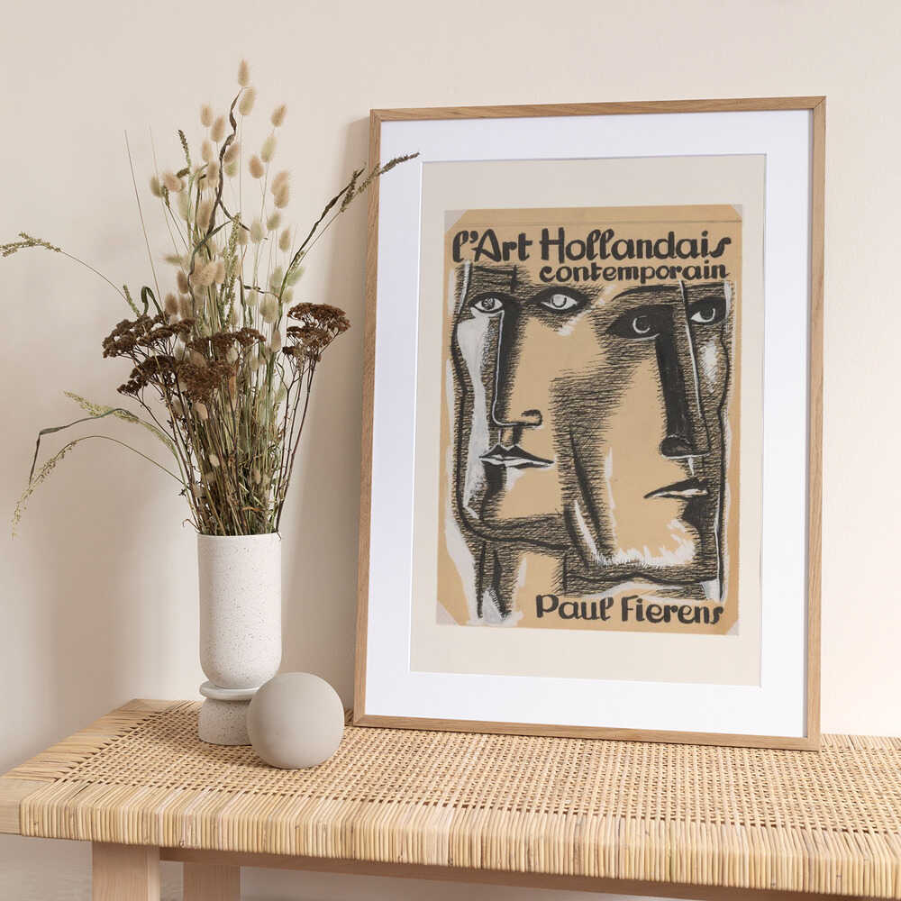 Ontwerp Boekomslag L'art Hollandais Contemporain 1933 - Art Print by Leo Gestel
