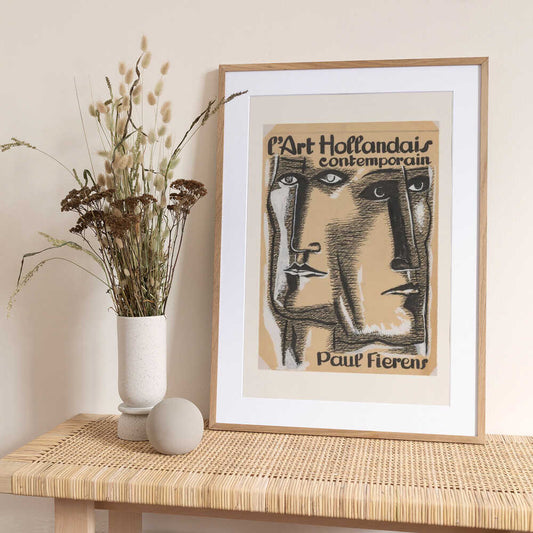 Ontwerp Boekomslag L'art Hollandais Contemporain 1933 - Art Print by Leo Gestel