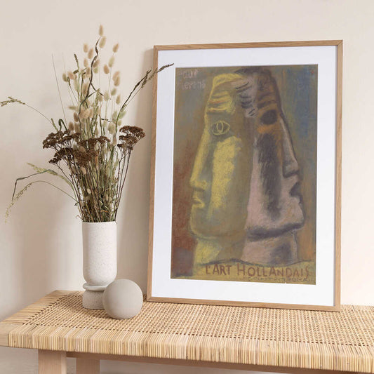 Omslag Ontwerp Voor Paul Fierens, Lart Hollandais Contemporain 1933 - Art Print by Leo Gestel
