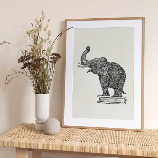 Elephant On a Book (1935 1936) - Art Print by Leo Gestel