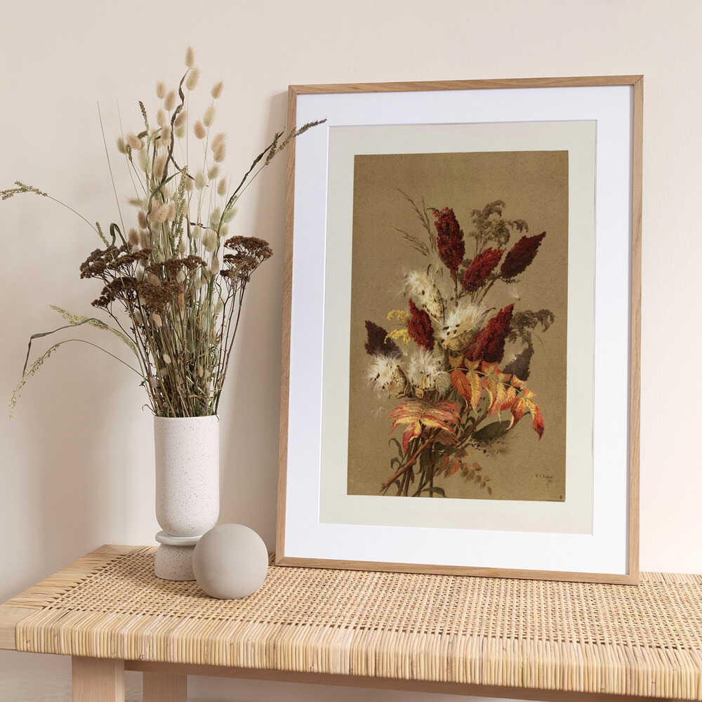Sumac and Milkweed By Ellen Thayer Fisher - Art Print by Pictufy