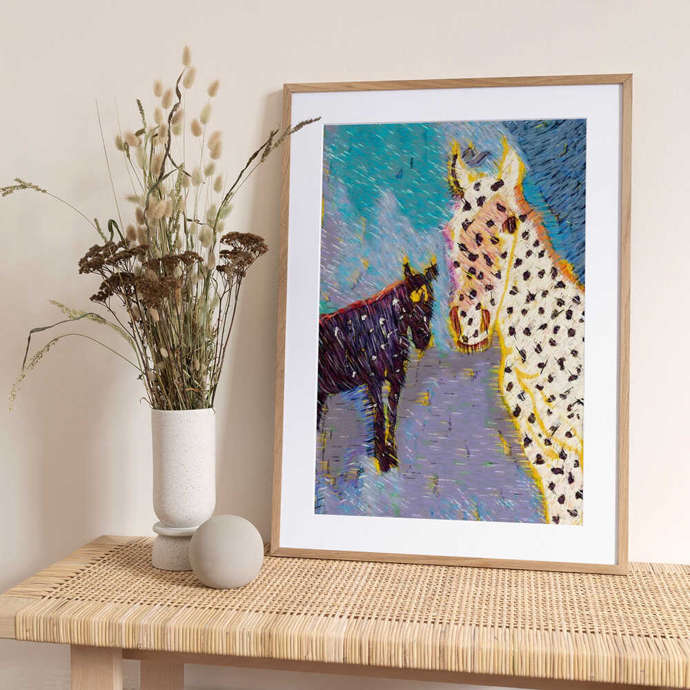 Equus || : Wild Horses - Art Print by Uma Gokhale