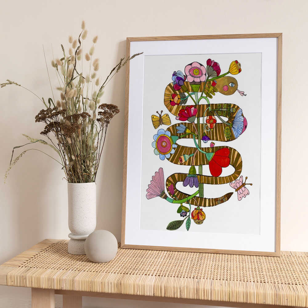 Snake Spirit - Art Print by Sharon Nullmeyer