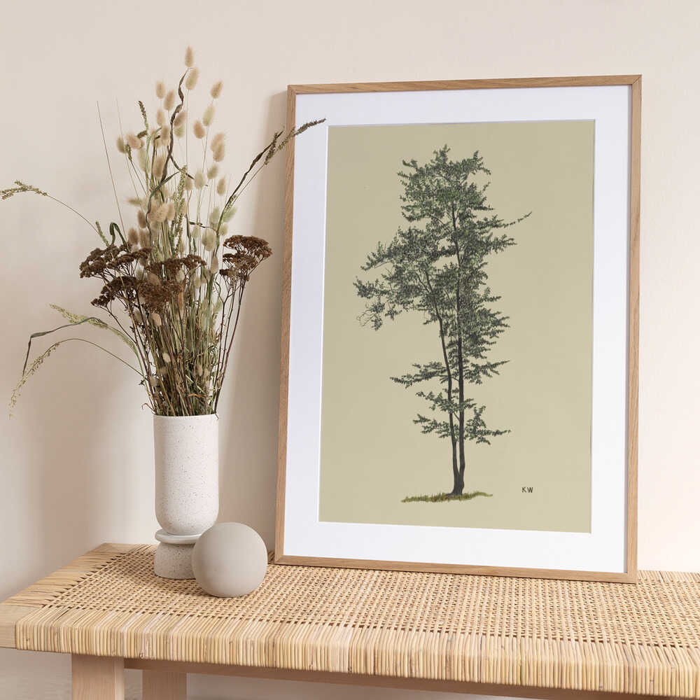 Deciduous Tree Around 1924 - Art Print by Karl Wiener