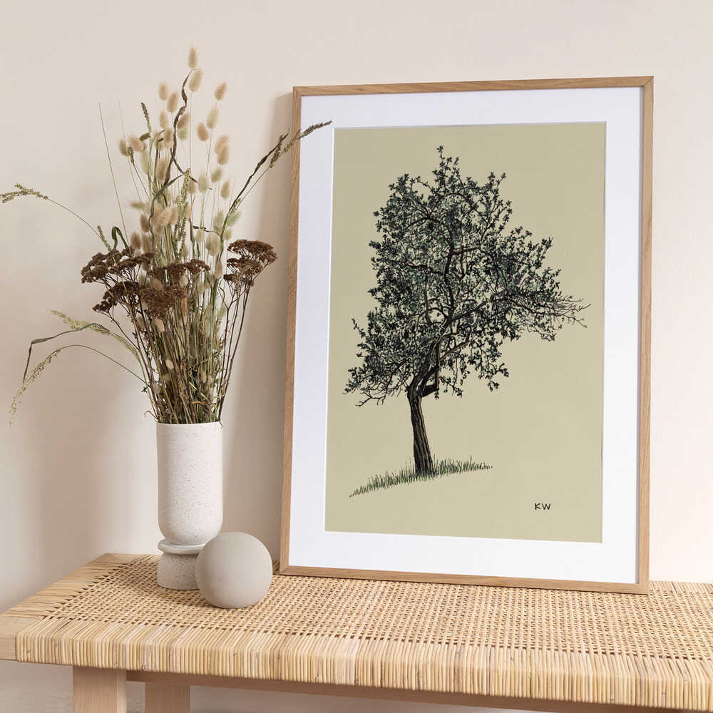Deciduous Tree 1924 - Art Print by Karl Wiener