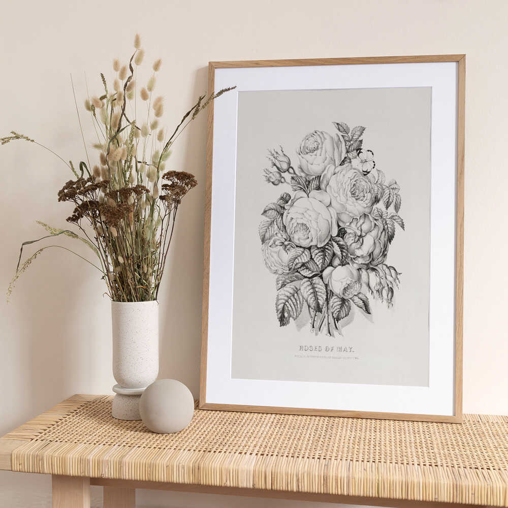Rose of May (1870) - Art Print by Currier &amp; Ives