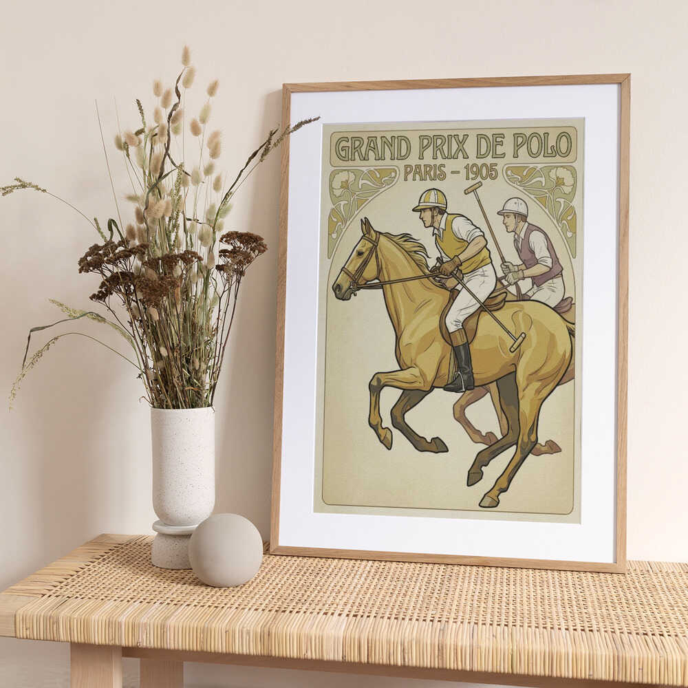 Grand Prix De Polo - Art Print by Andreas Magnusson