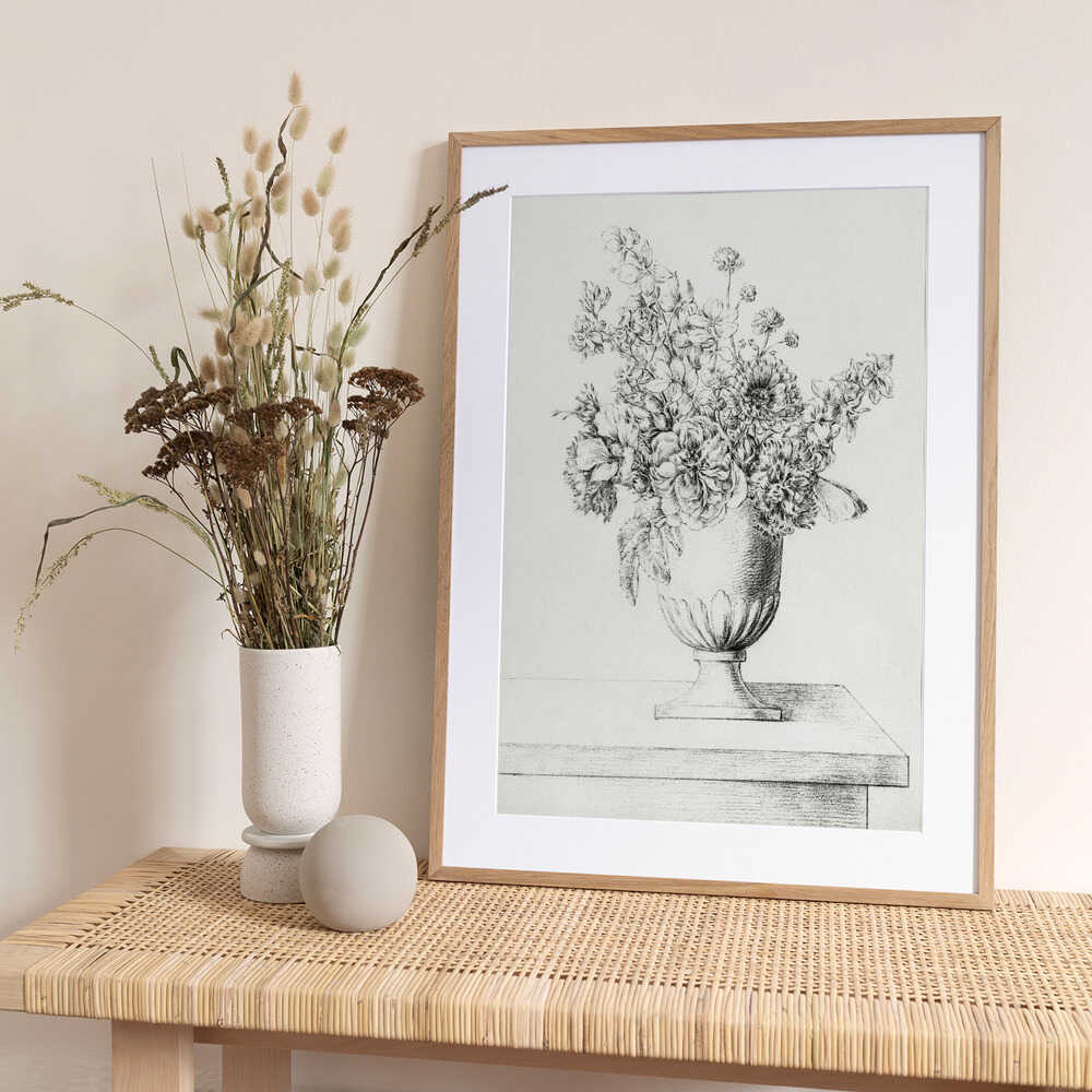 Flowers In a Vase - Art Print by Jean Bernard
