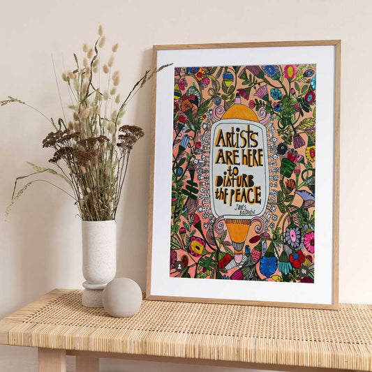 Disturb the peace - Art Print by Sharon Nullmeyer