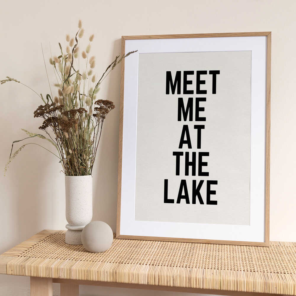 Meet Me At The Lake - Art Print by Wild Violets
