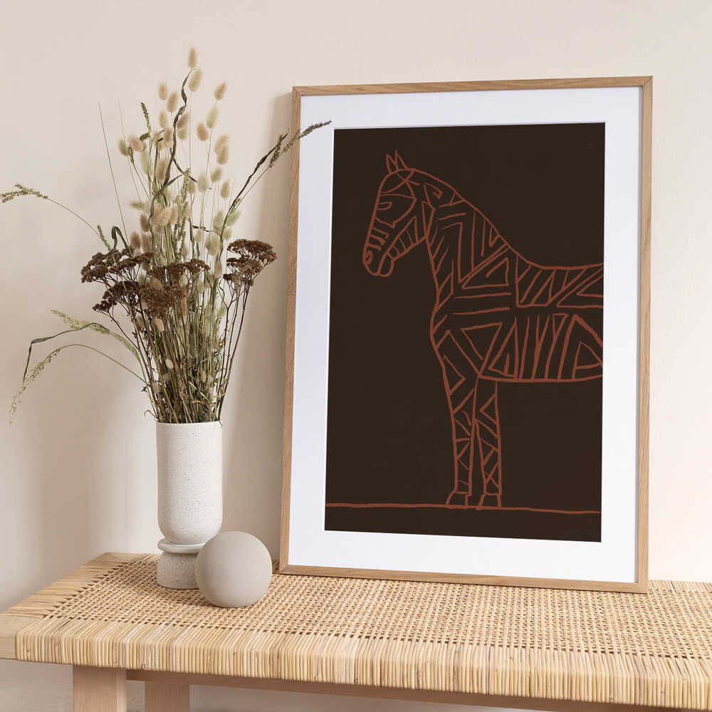 Horse line art - Art Print by The Art Concept