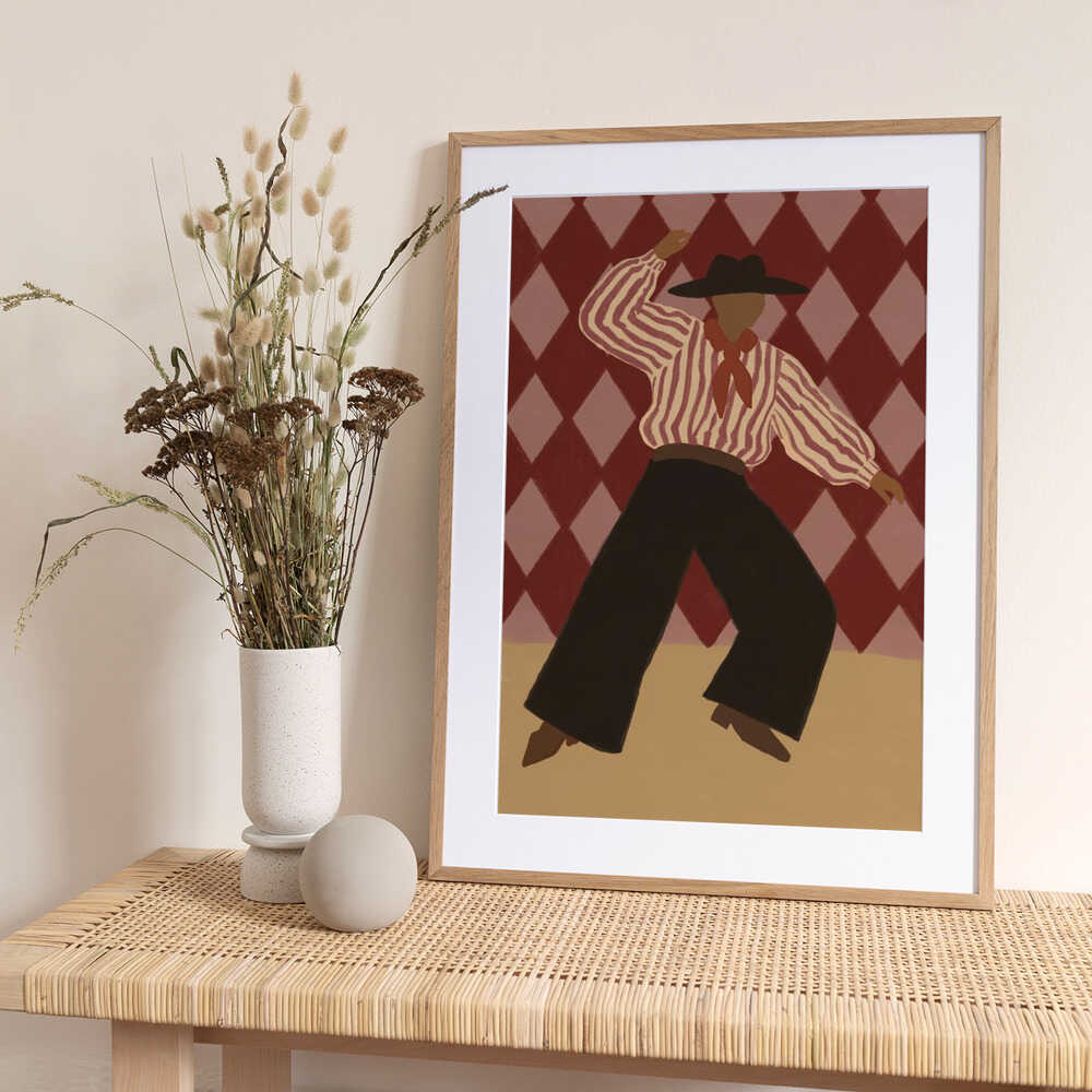 Retro Dance Character - Art Print by The Art Concept