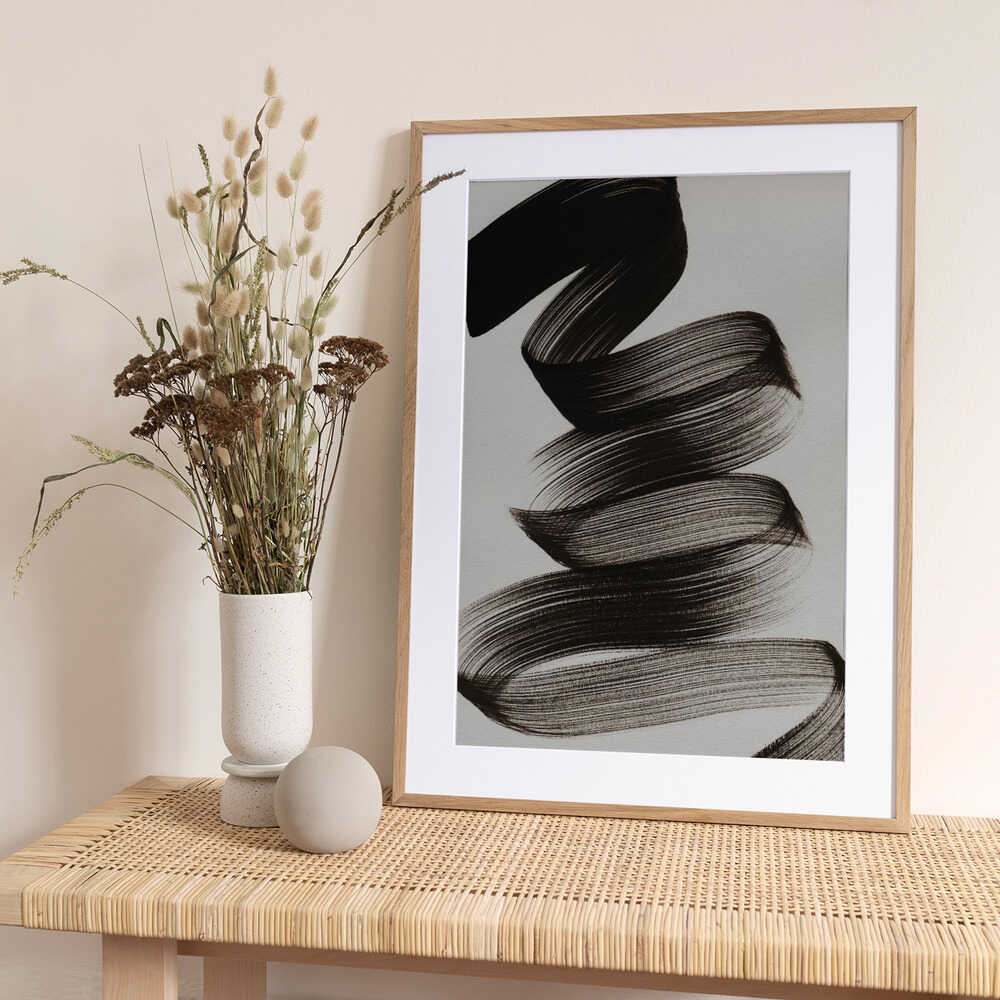 Elegant Abstract Lines - Art Print by Mareike Böhmer