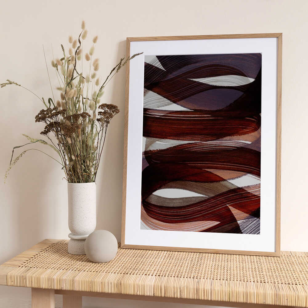 Dynamic Abstract Flow - Art Print by Mareike Böhmer