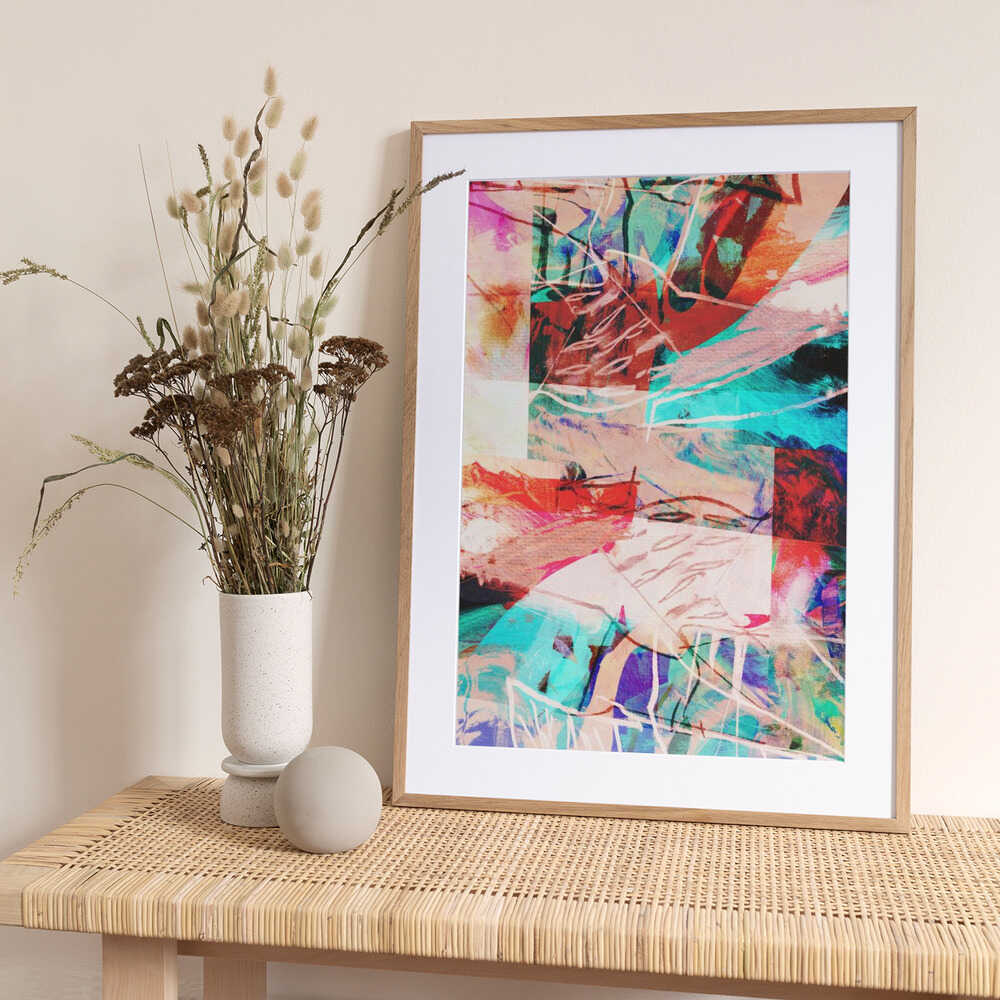Dynamic Color Abstraction - Art Print by Simona Gocan