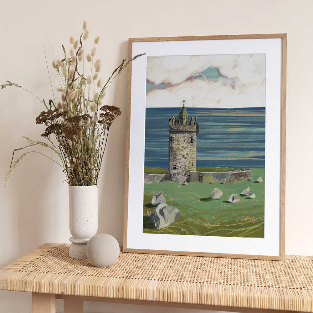 Castle by the Sea - Art Print by Charlotte Trudgett