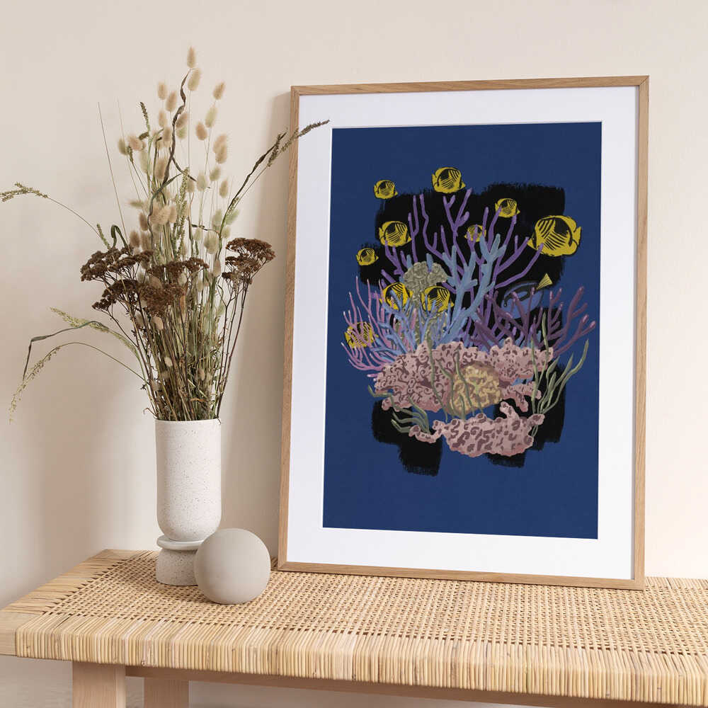 Vibrant Reef Fish - Art Print by Nicholas