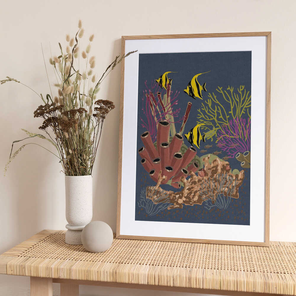 Colorful Coral Reef - Art Print by Nicholas