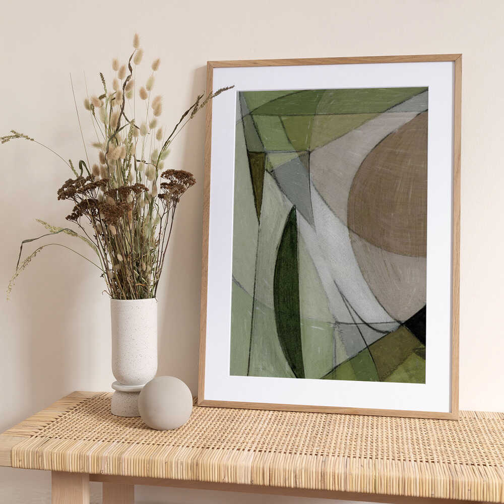 Abstract Earth Tones - Art Print by Dan Hobday