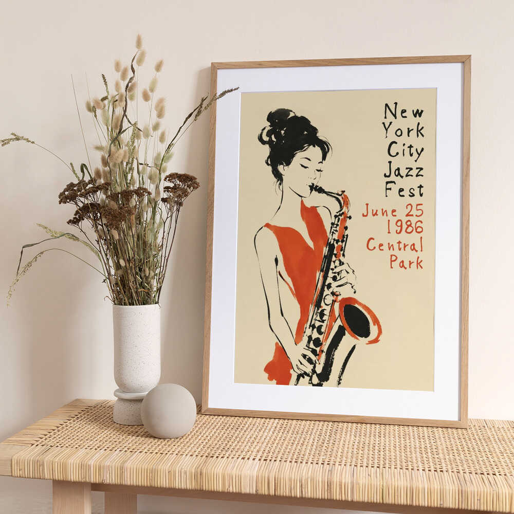 New York Jazz Fest 1986 - Art Print by Patryk Krygowski
