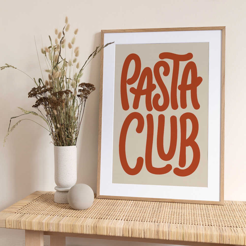 Retro Pasta Club - Art Print by Melloi Art Prints