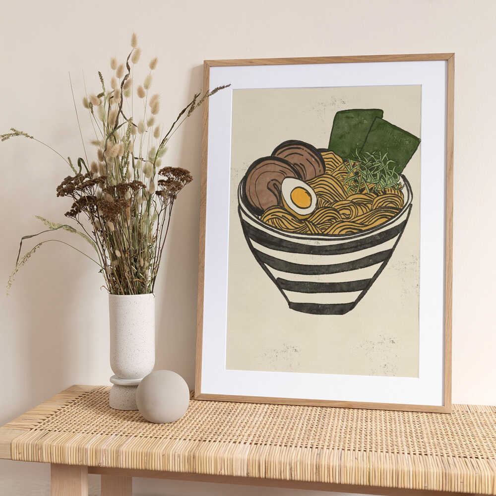Hearty Ramen Bowl - Art Print by Nicholas